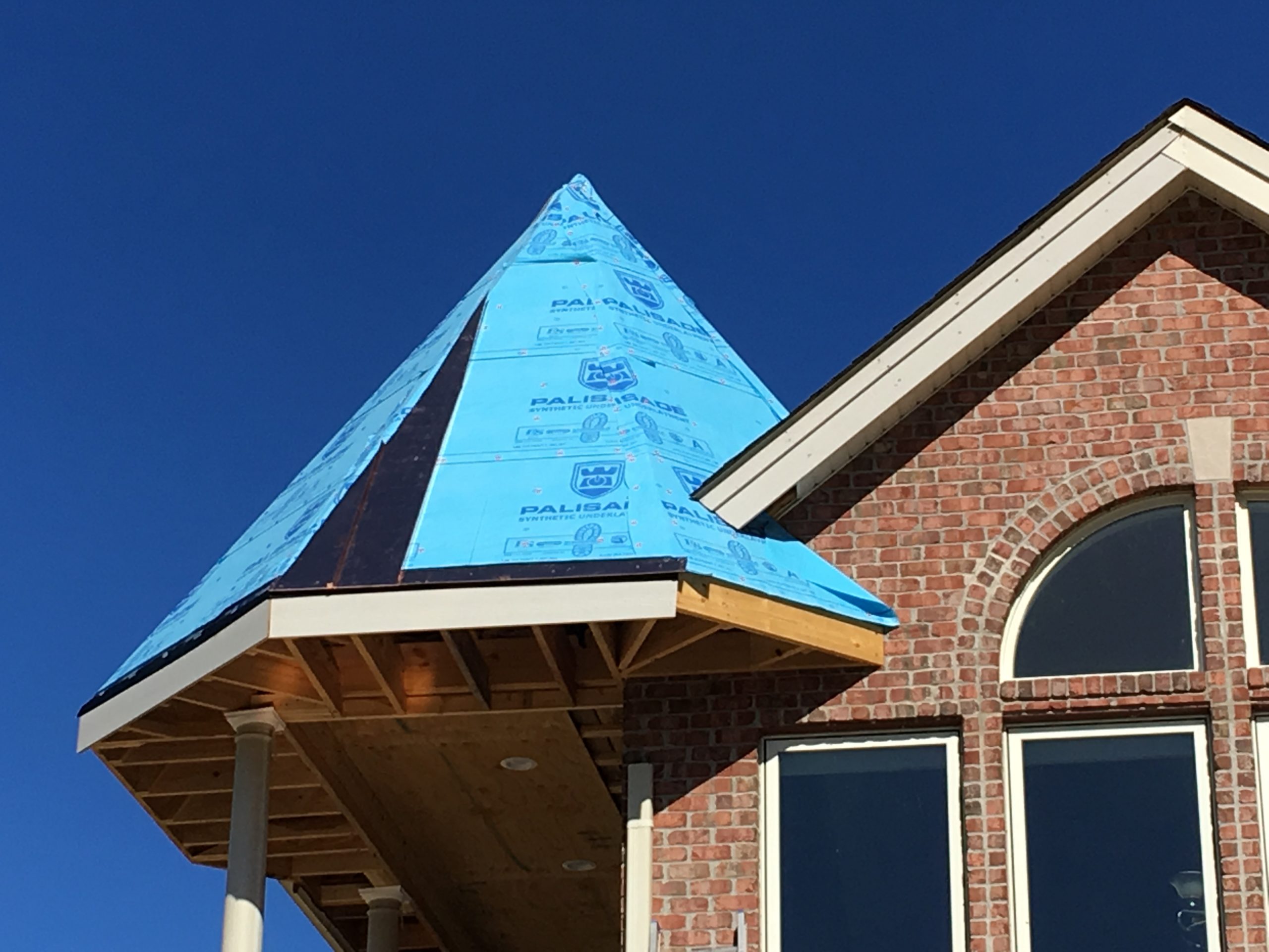 this is a picture of a cupola on a roof that we are about to put copper standing seam on