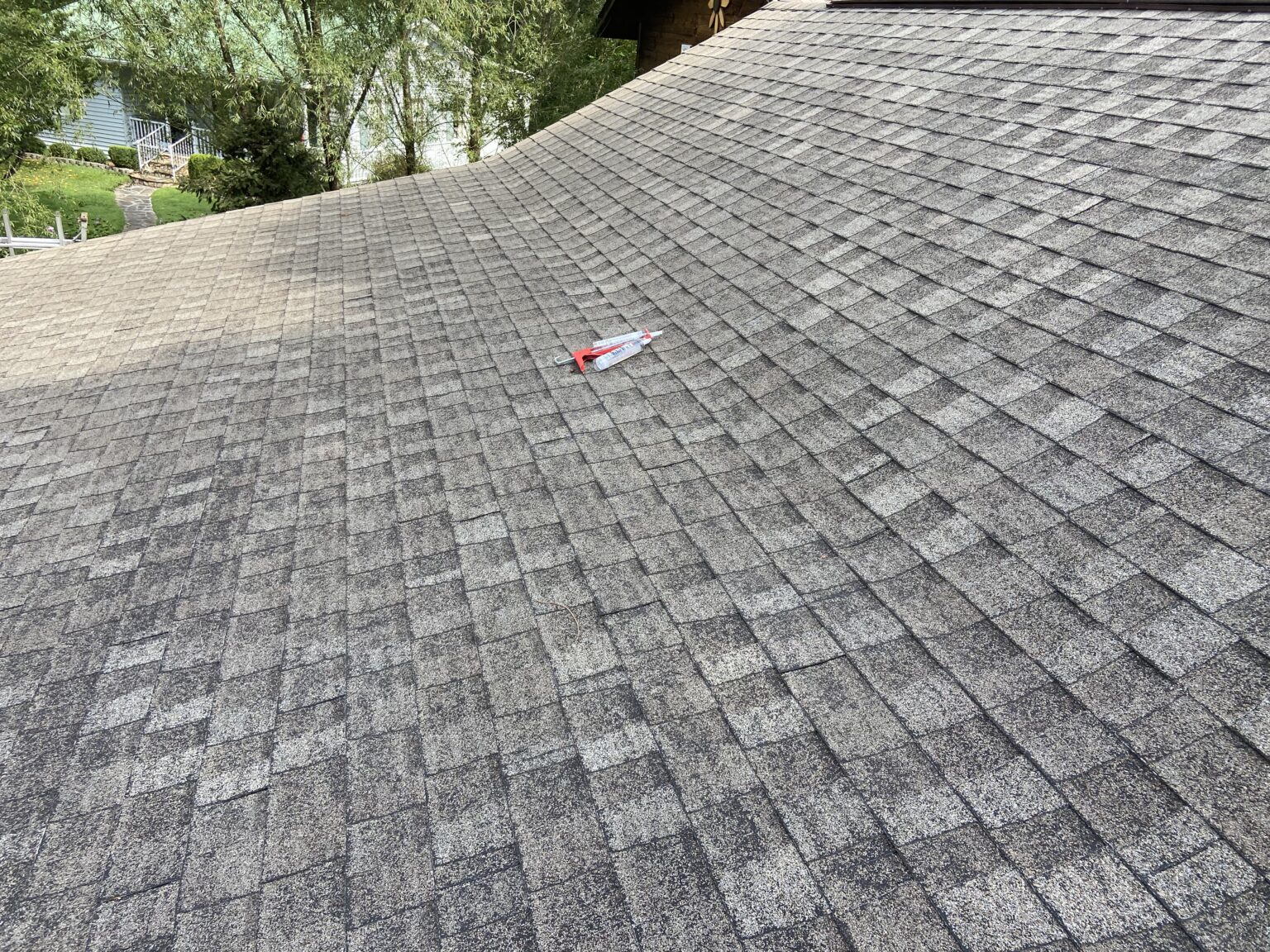 Severe Granule Loss on Old Shingles - Litespeed Construction Knoxville