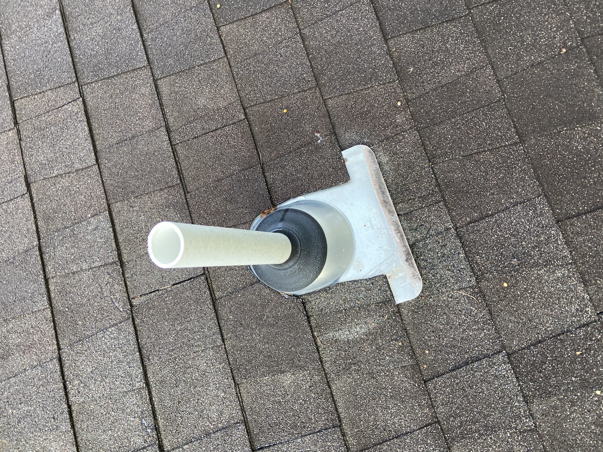 Pipe boot that is leaking on a roof