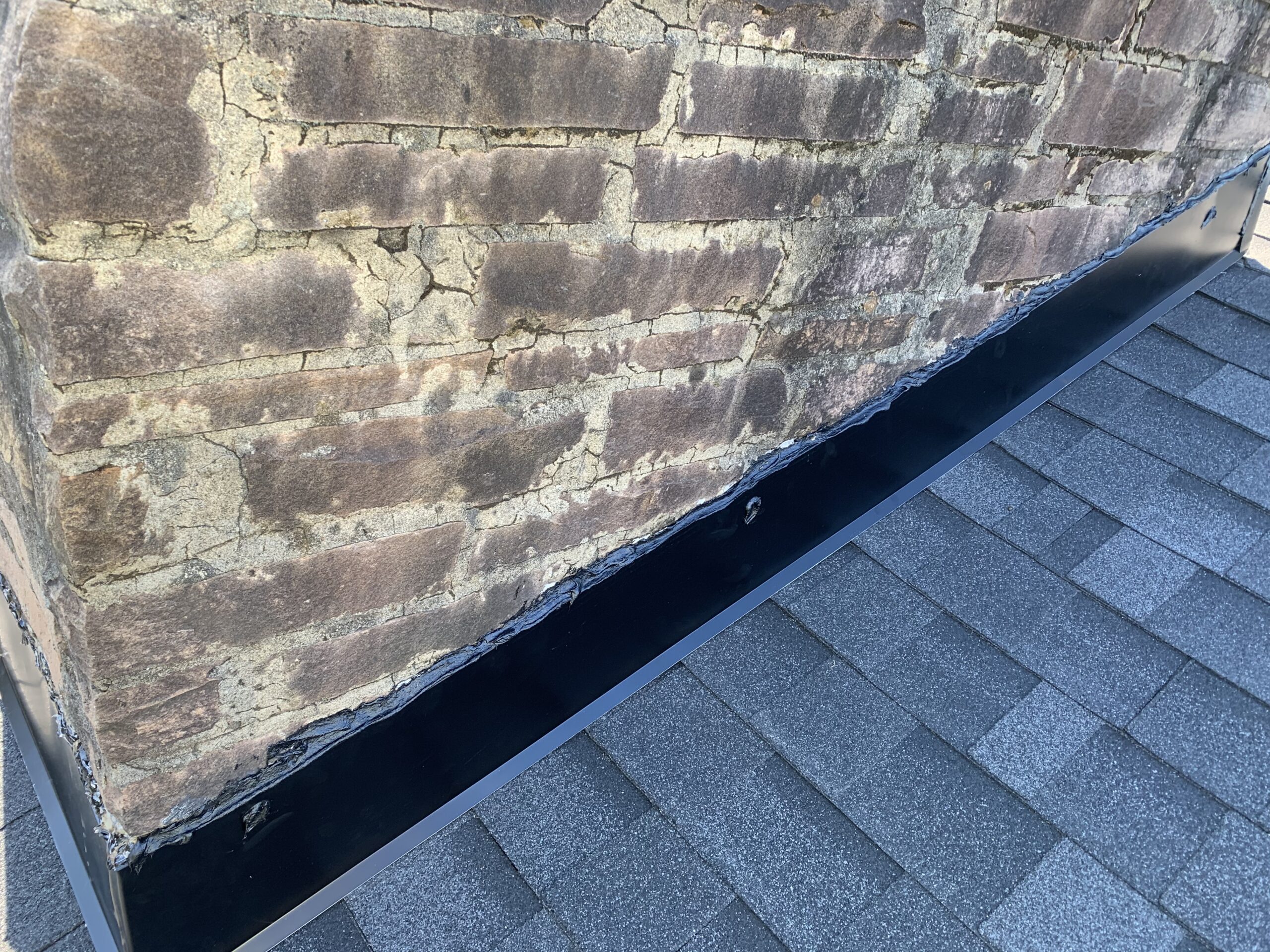 New flashing on new roof