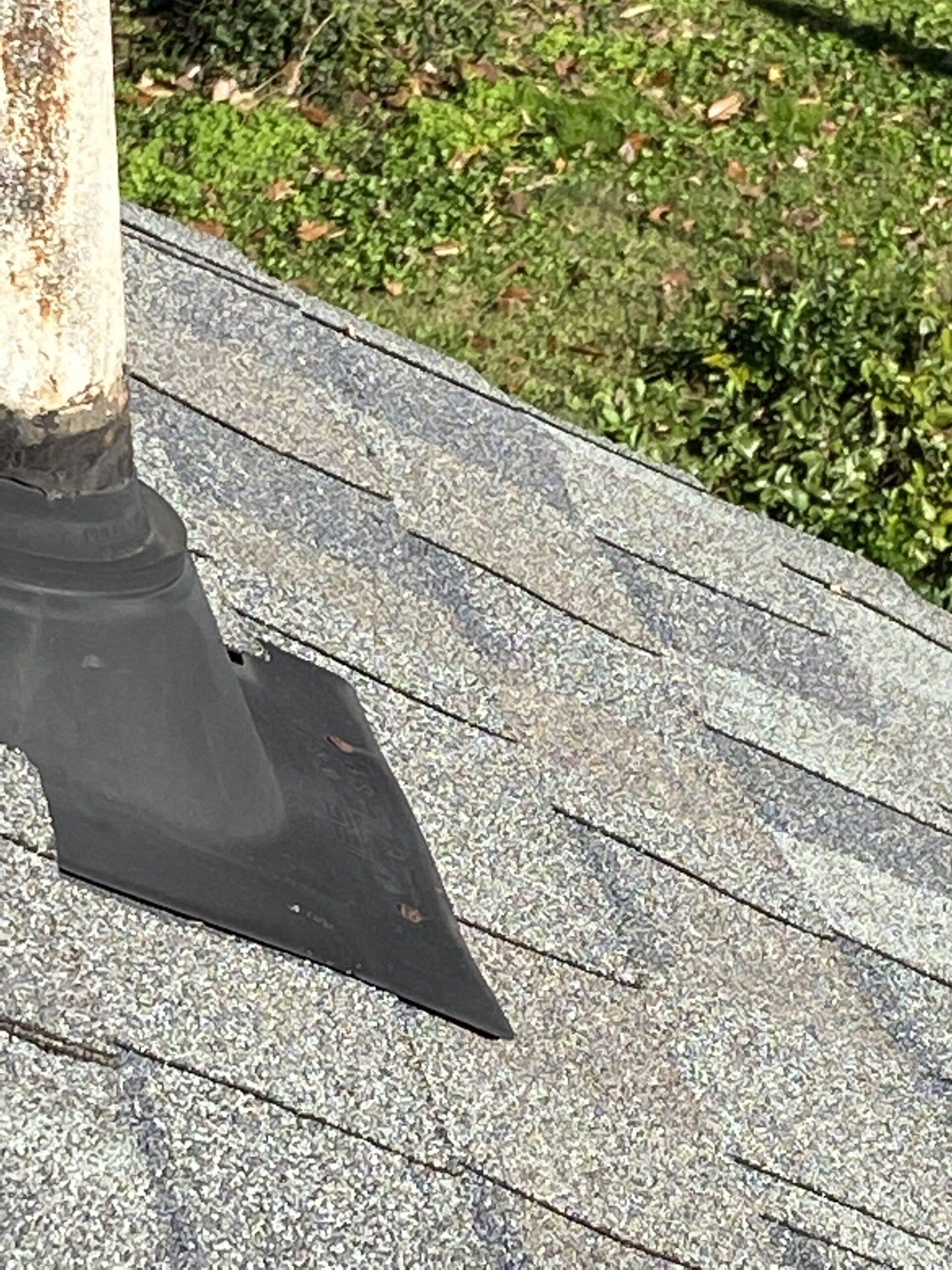 this is a picture of grey colored shingles on a roof in Knoxville TN