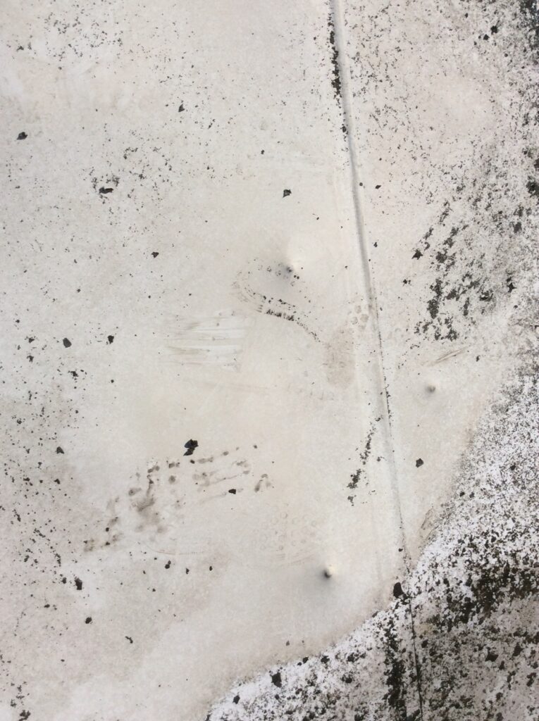 This is a picture of a white commercial seam on a flat roof.