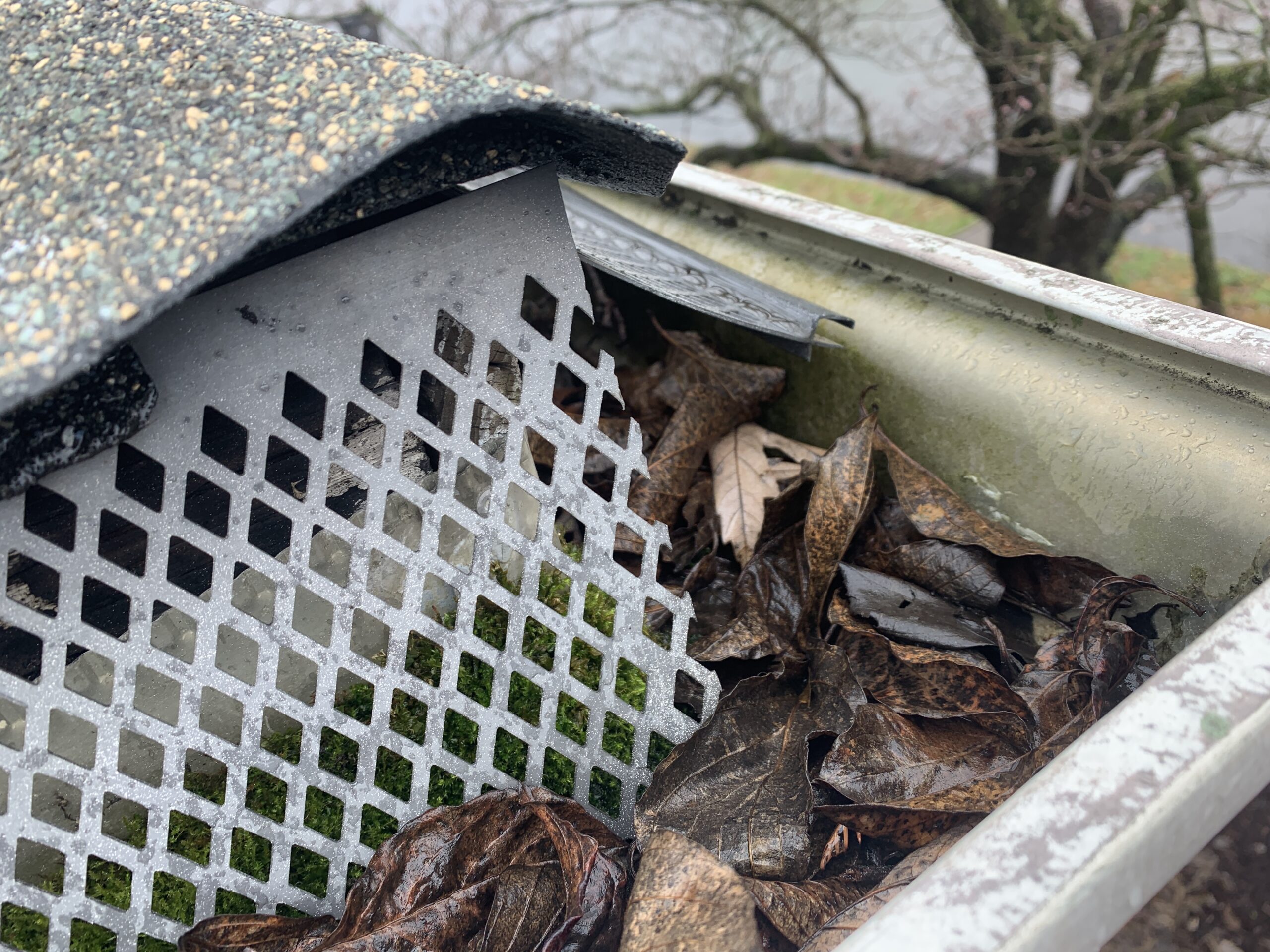 Fall gutters hold extra weight and do not drain properly causing damage to foundations, facia boards eaves and soffits and sometimes even the inside of the structure