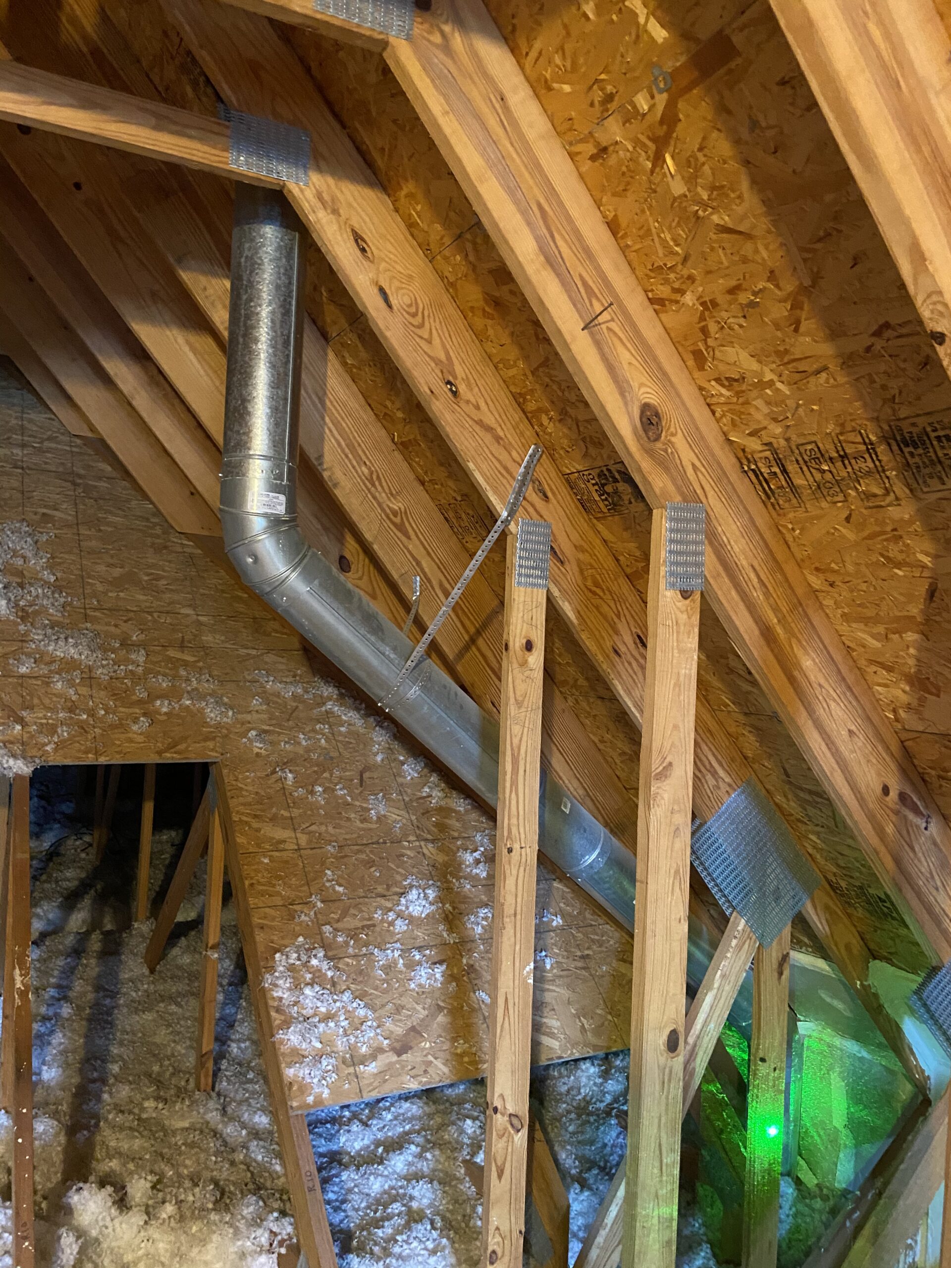 This is a picture of a pipe that might be causing a roof leak
