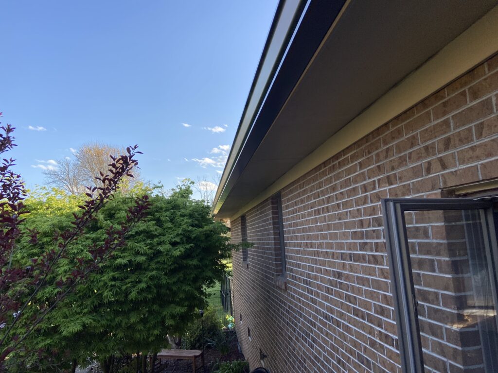 New bronze gutters get installed Litespeed Construction Knoxville