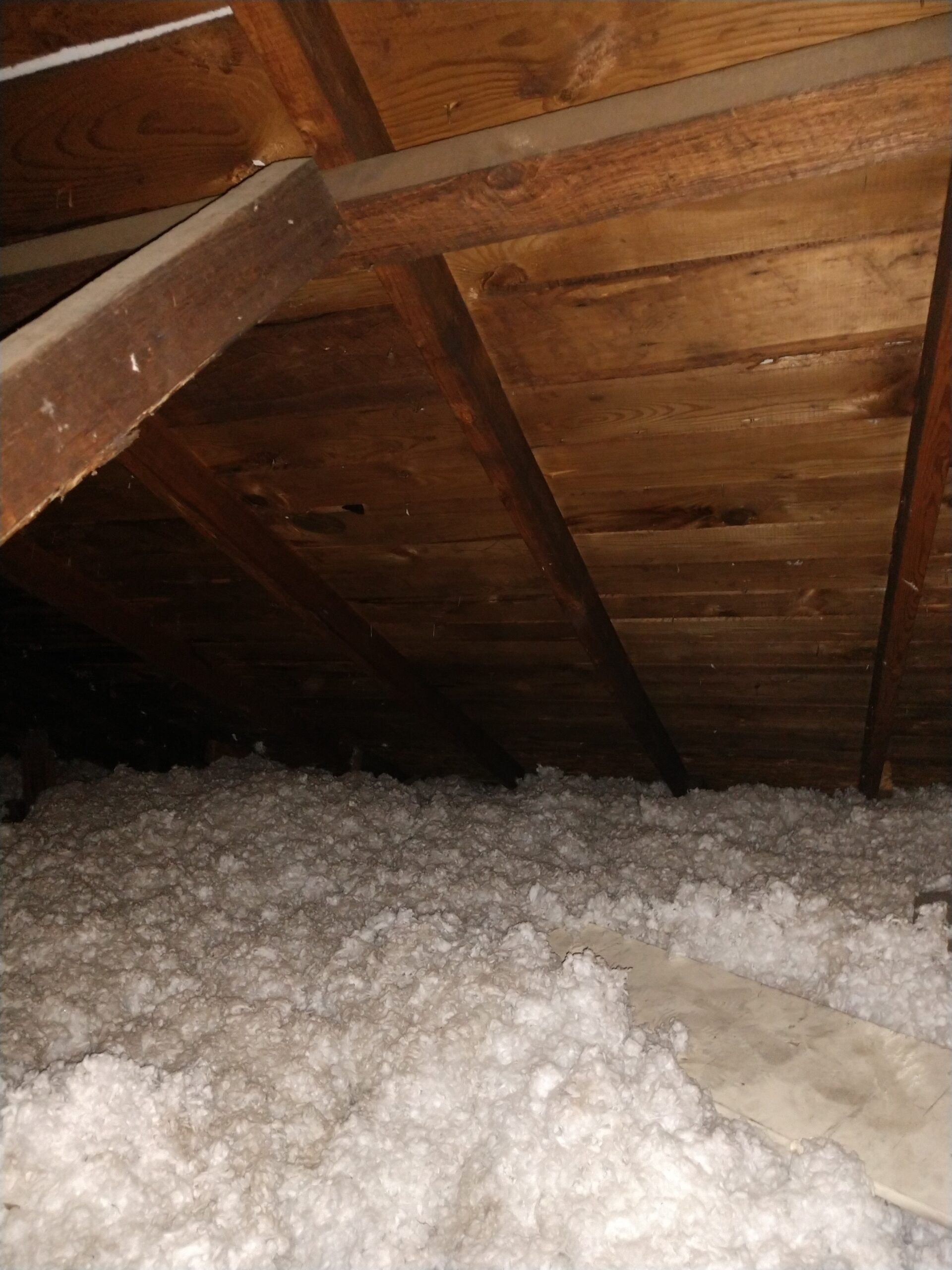 Roof Deck Boards inside of attic