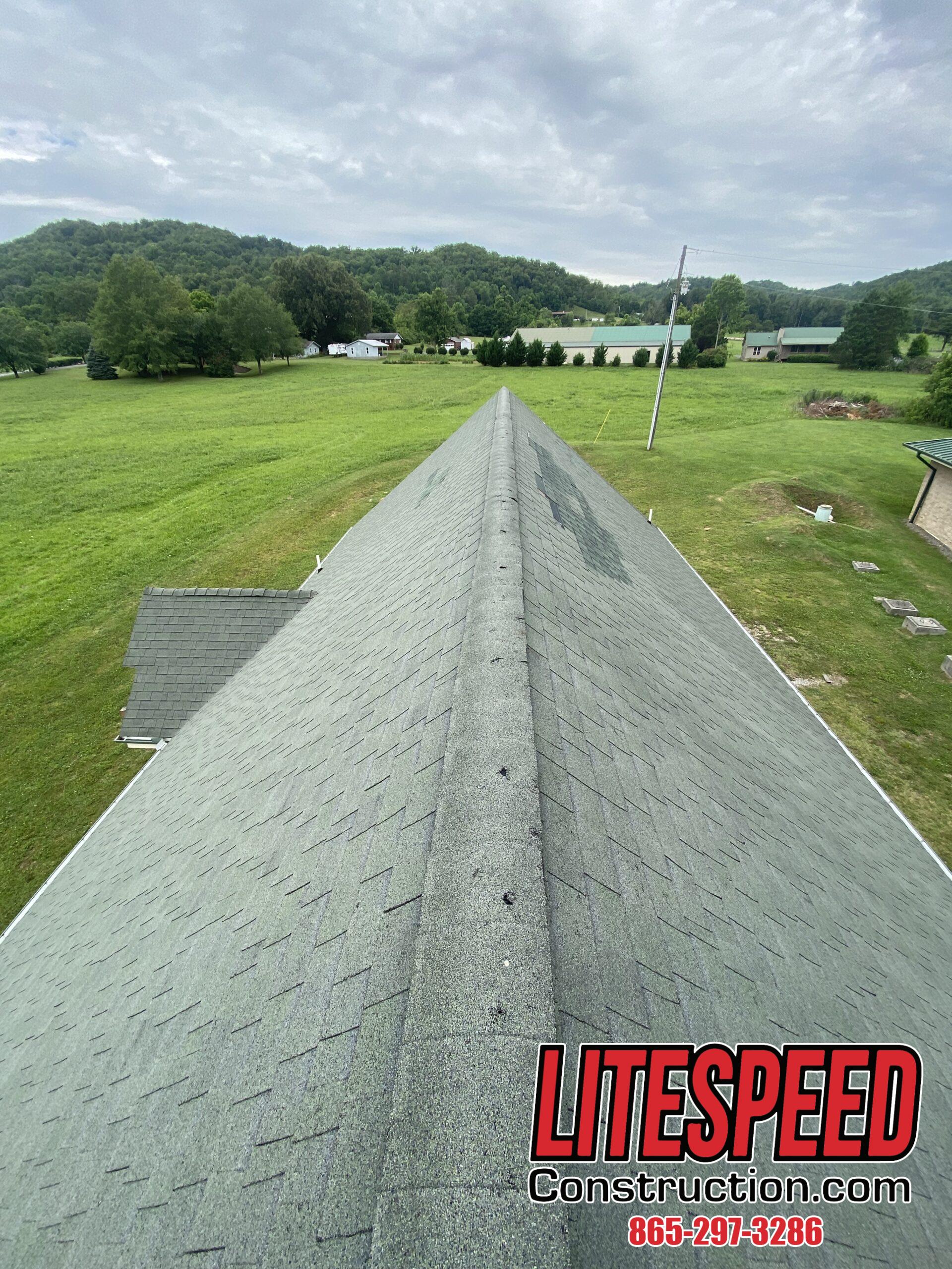 Shingle Roof With Lots Of Damage