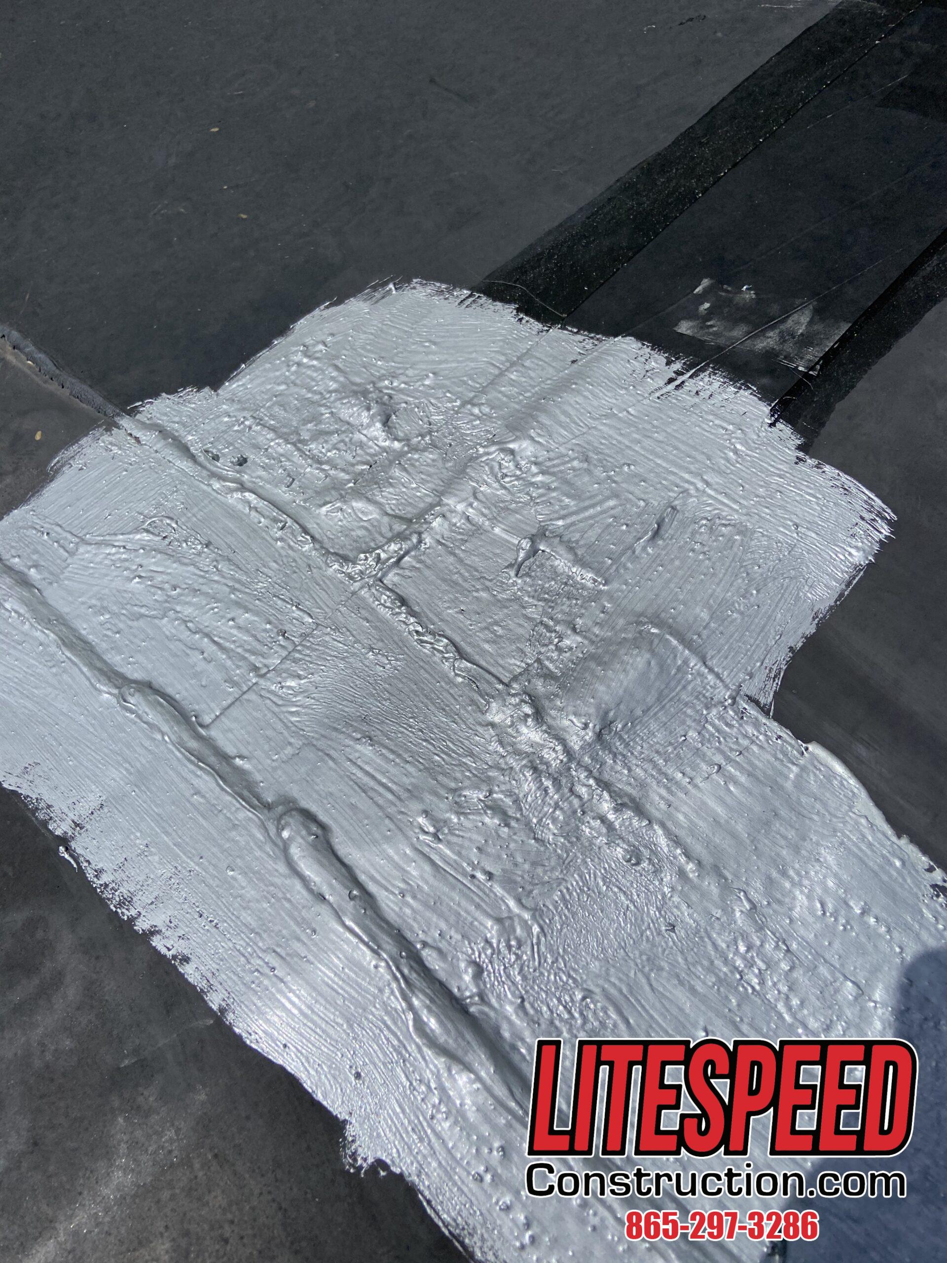 Aldo coating used on the rubber roof