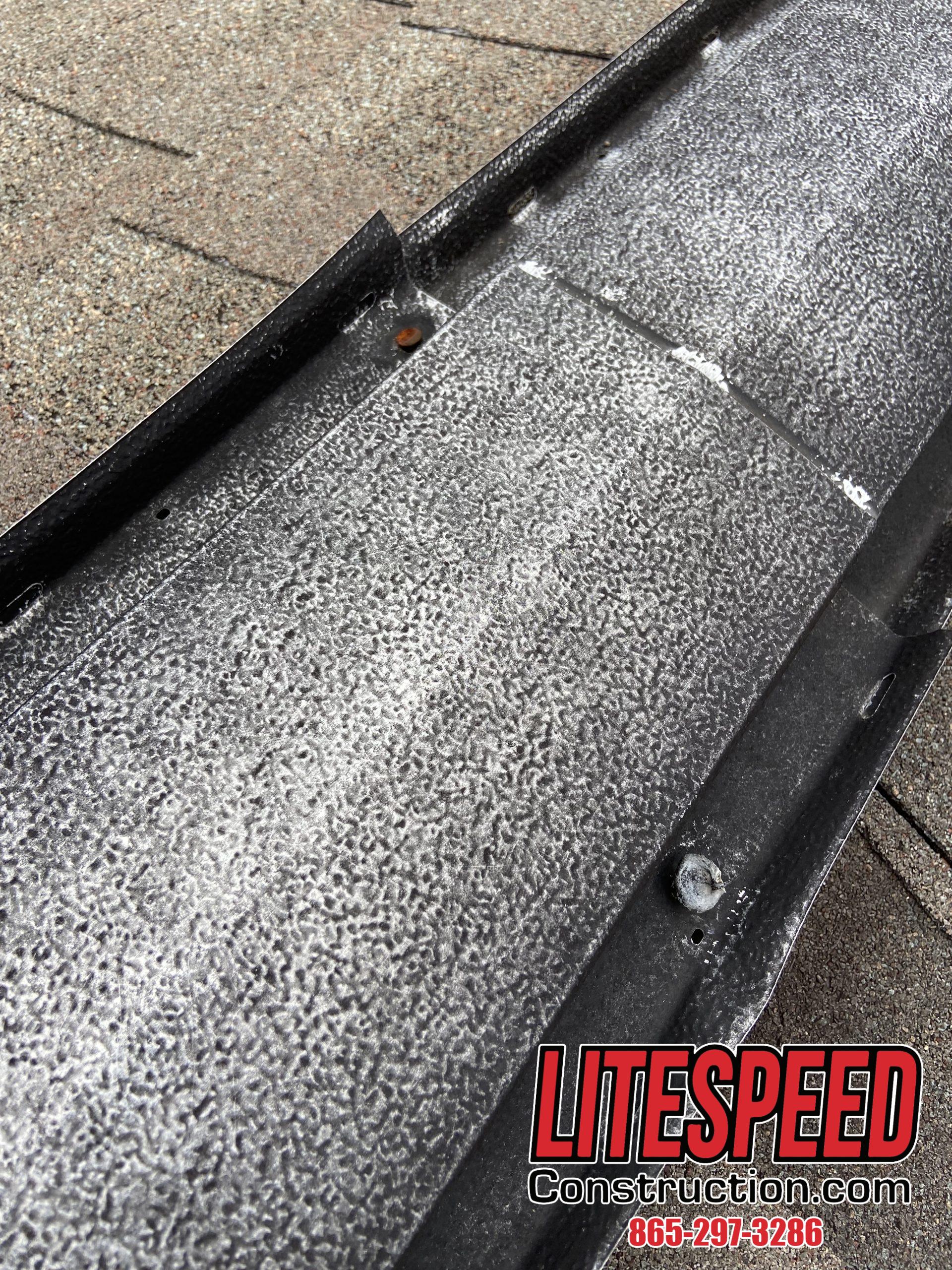 This roof inspection in West Knoxville Tennessee shows ridge vents that probably have leaks