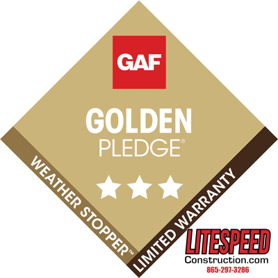 This is a picture of  the GAF golden pledge logo