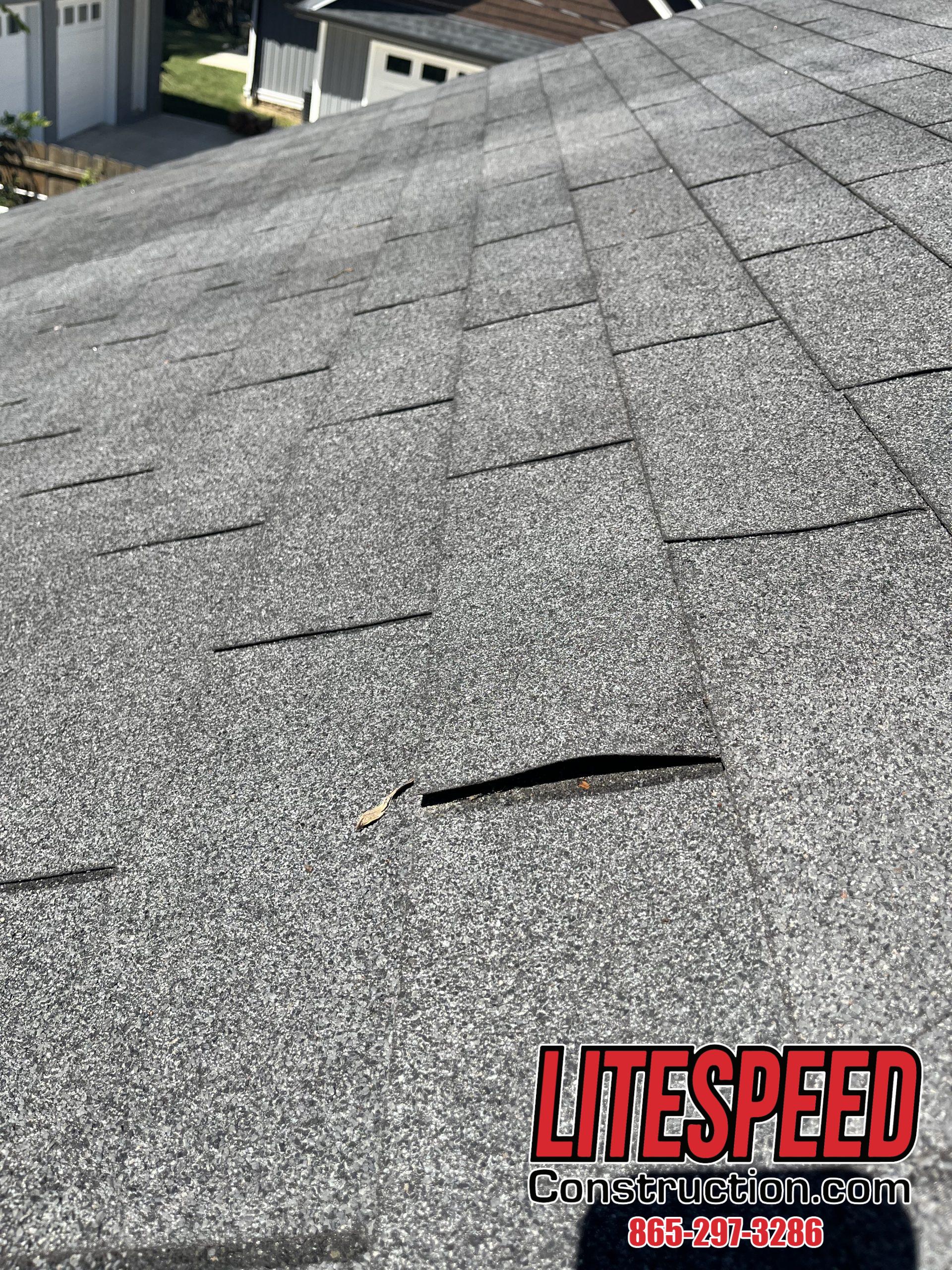 This is a picture of a nail pop under the shingles.
