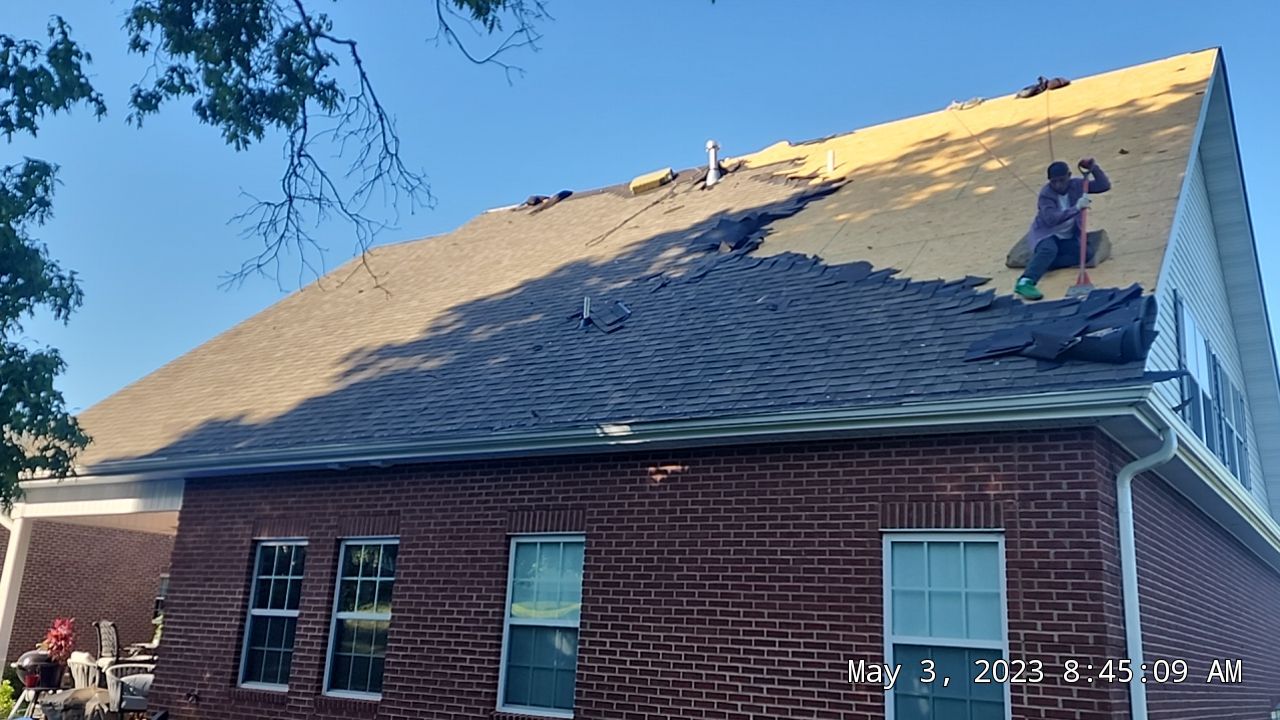 Preparing for new roof
