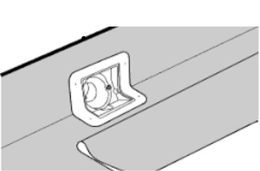 Illustration of scupper drain in ISO boards.
