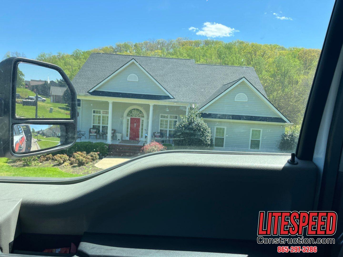 residential roof replacement, Jefferson City roofing, GAF Timberline NS shingles, Natural Shadow shingles, siding replacement, fascia metal installation, roof contractor Jefferson City, new roof installation, roof and siding upgrade, Tennessee roofing company, exterior home renovation, roof repair Jefferson City TN, home improvement Jefferson City, roofing services 37760, Litespeed Construction