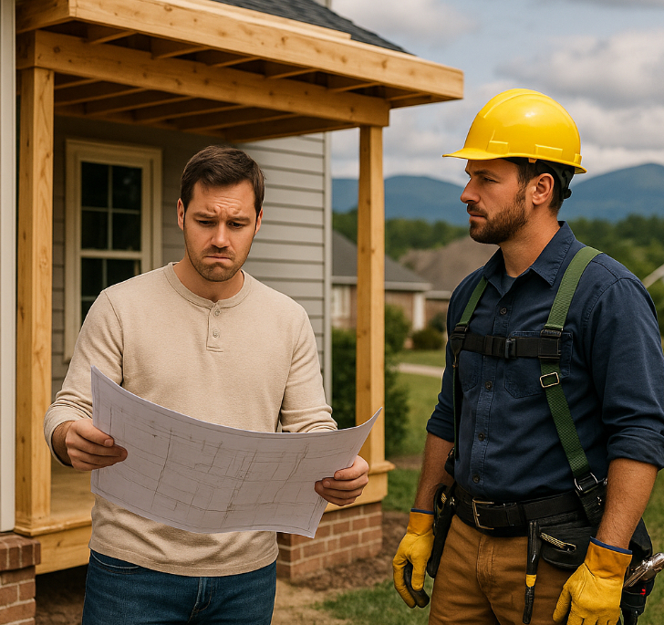 hire a roofing contractor, porch roof installation, Knoxville roofing company, DIY porch roof guide, porch roof cost, building permit Tennessee, roofing contractor near me, Litespeed Construction, porch roof materials, porch roof labor costs, install porch roof Knoxville, roofing safety tips, porch roof inspection, professional roofers Knoxville, roofing code requirements