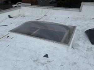 commercial roof leak repair Knoxville, EPDM membrane roof repair, TPO roof over EPDM, flat roof skylight repair Knoxville, commercial skylight leak repair, commercial scupper drain repair, wet insulation commercial roof, ISO insulation board replacement, commercial roof core samples, membrane roof cracks repair, commercial roof water intrusion, low slope roofing Knoxville TN