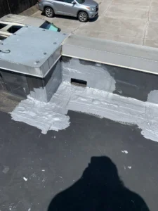 commercial roof leak repair Knoxville, EPDM membrane roof repair, TPO roof over EPDM, flat roof skylight repair Knoxville, commercial skylight leak repair, commercial scupper drain repair, wet insulation commercial roof, ISO insulation board replacement, commercial roof core samples, membrane roof cracks repair, commercial roof water intrusion, low slope roofing Knoxville TN