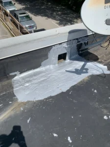 commercial roof leak repair Knoxville, EPDM membrane roof repair, TPO roof over EPDM, flat roof skylight repair Knoxville, commercial skylight leak repair, commercial scupper drain repair, wet insulation commercial roof, ISO insulation board replacement, commercial roof core samples, membrane roof cracks repair, commercial roof water intrusion, low slope roofing Knoxville TN