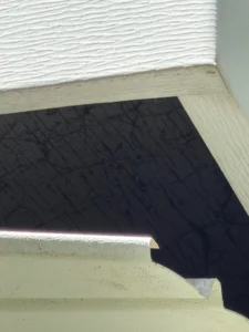 soffit has become disconnected from home roof system