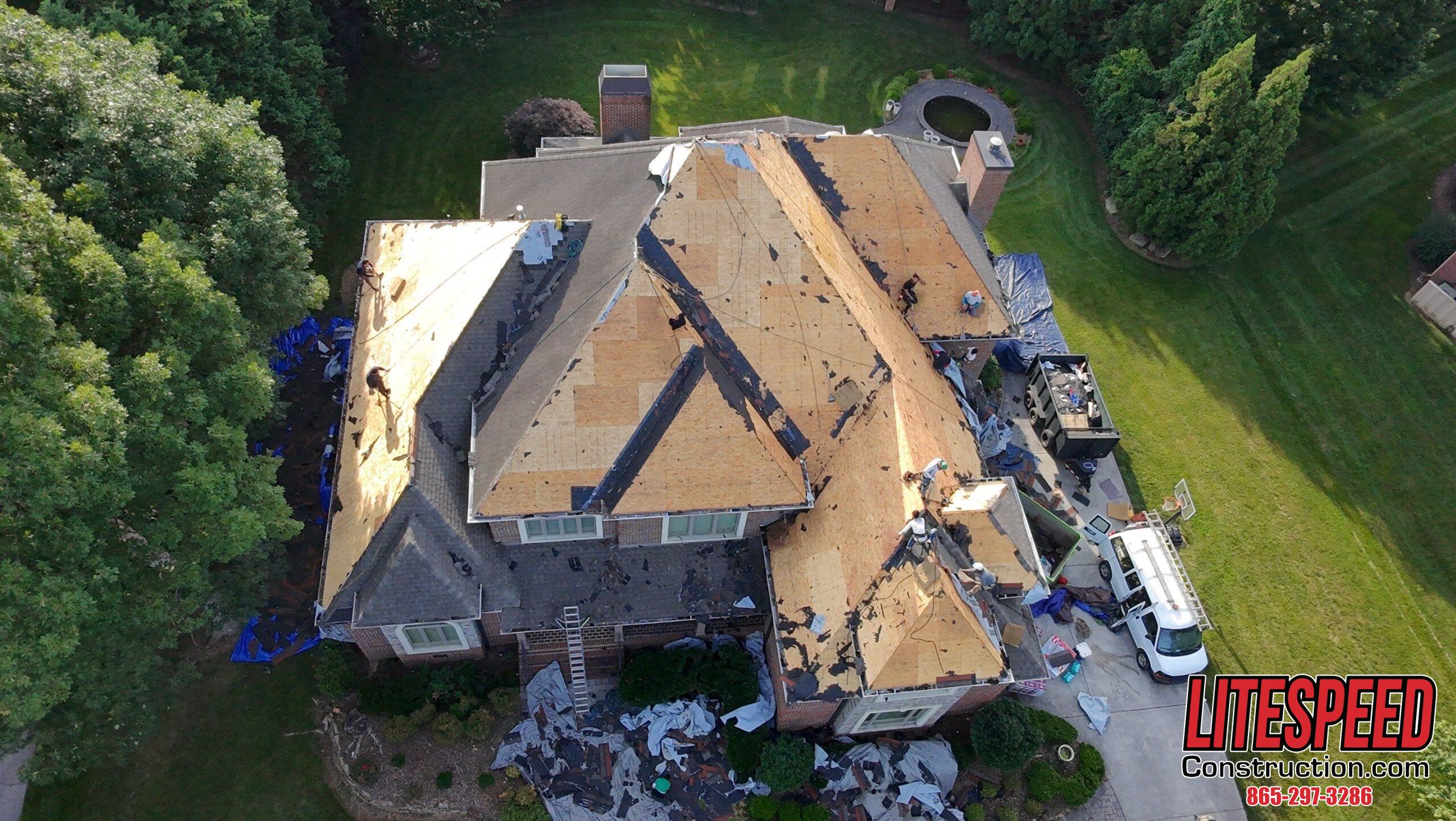complete roof tear off and reroof knoxville tn 37922