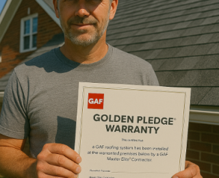 GAF Golden Pledge Warranty, GAF warranty benefits, Golden Pledge roof coverage, certified GAF contractor Knoxville, roof warranty Knoxville, GAF system warranty, Golden Pledge cost, GAF warranty vs other, Litespeed Construction GAF, GAF roofing system, roof warranty explained, GAF installation requirements, GAF extended warranty, 50-year roof warranty, GAF Master Elite Knoxville