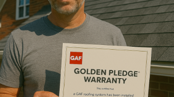 GAF Golden Pledge Warranty, GAF warranty benefits, Golden Pledge roof coverage, certified GAF contractor Knoxville, roof warranty Knoxville, GAF system warranty, Golden Pledge cost, GAF warranty vs other, Litespeed Construction GAF, GAF roofing system, roof warranty explained, GAF installation requirements, GAF extended warranty, 50-year roof warranty, GAF Master Elite Knoxville