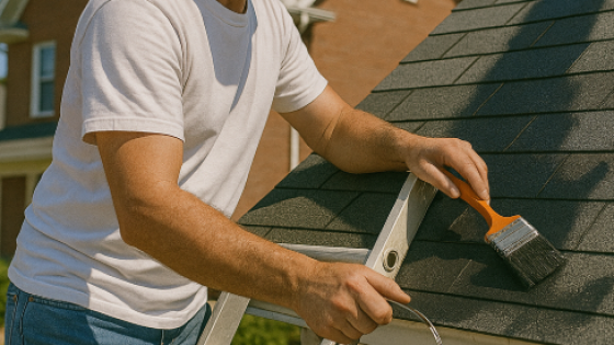 can roofing shingles be painted, painting asphalt shingles, painting roof shingles cost, roof coating vs painting, paint for roof shingles, best paint for asphalt shingles, can I paint my roof, is it OK to paint shingles, pros and cons of painting shingles, painted roof lifespan, roof maintenance Knoxville TN, roofing contractor Knoxville, Litespeed Construction roofing, cool roof coating, reflective paint for shingles