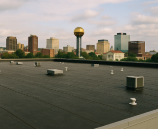 commercial roof cost, commercial roofing Knoxville, flat roof cost 2025, TPO roof pricing, EPDM roof cost, metal roof commercial, roof replacement cost TN, commercial roof estimate, cost per square foot roofing, roofing contractors Knoxville, commercial roof options, PVC roof cost, best commercial roof material, low slope roof cost, commercial roof replacement Knoxville