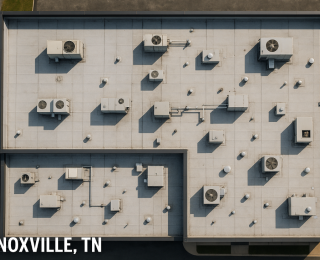commercial roof lifespan, TPO roof replacement, EPDM commercial roof, Knoxville roof inspection, flat roof replacement, roof repair vs replacement, energy-efficient commercial roof, roofing contractors Knoxville, best commercial roofing material, metal roof for commercial building, flat roof costs, commercial roof replacement cost, commercial roof leaks, Tennessee roofing company, commercial roofing Knoxville TN