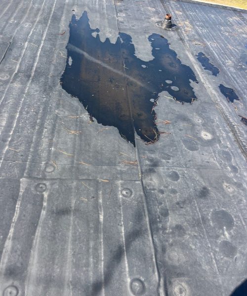 ponding-water-on-a-flat-commercial-roof-Knoxville-TN-2 ponding-water-on-a-flat-commercial-roof-Knoxville-TN-2