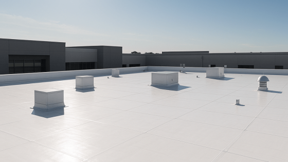 advantages of PVC commercial roofing, PVC roofing benefits, PVC flat roof systems, commercial PVC roofing cost, energy efficient roofing, PVC vs TPO roofing, flat roof replacement Knoxville TN, best flat roof material, white membrane roofing, Litespeed Construction reviews, low slope roofing systems, PVC commercial roofing Knoxville TN, sustainable roofing, commercial roofing companies TN, commercial flat roof installation